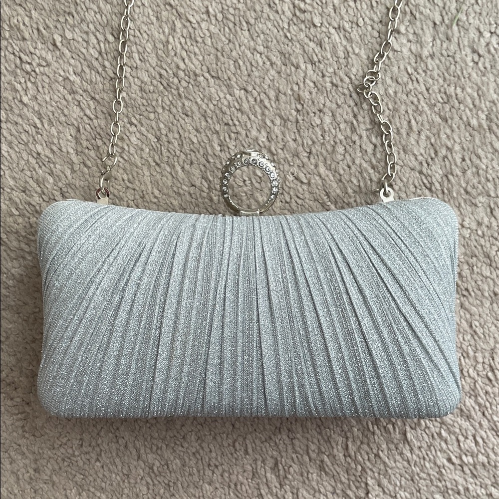 Amazon Silver Glam Clutch